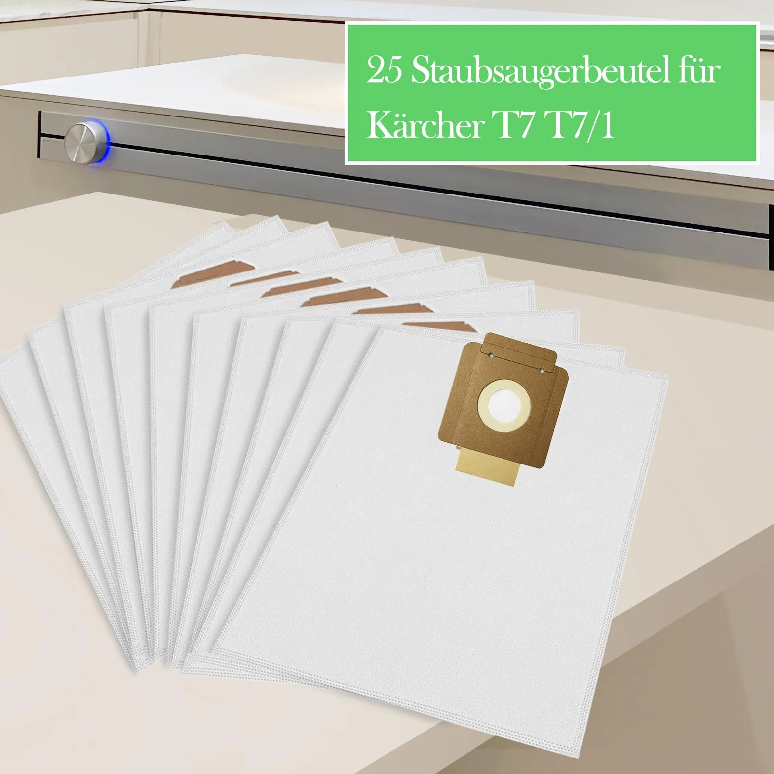 25 sztuk worków do odkurzacza Kärcher T7 i T7/1